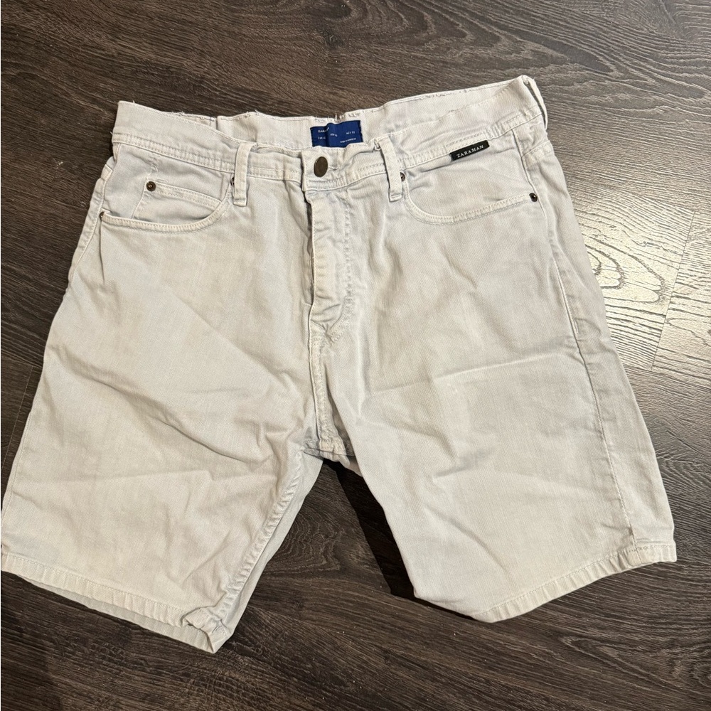 Zara Men's Light Light Blue Jean Shorts